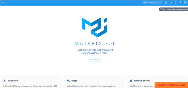 material web开发模板 ui框架